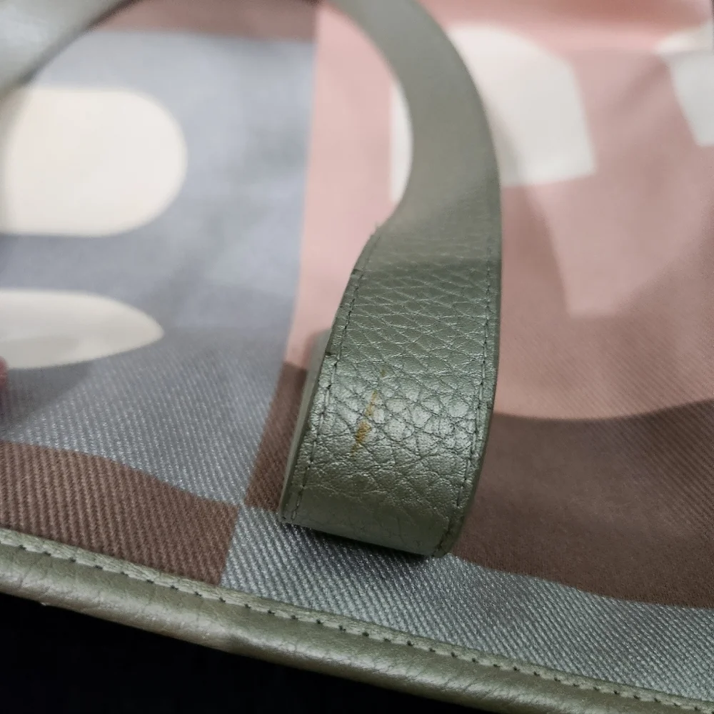 Sold Elsewhere- Bally Canvas Tote With Leather Trim - Picture 13 of 16